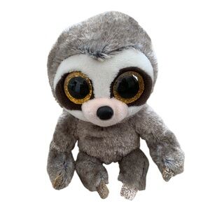 Ty Dangler sloth Plush in Soft Gray beanie baby! Gift collectible